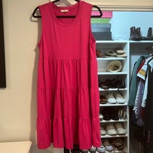 Pink blush maternity dress